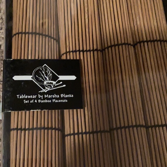 Kitchen Tableware By Marsha Blanke Four Bamboo Placemats Poshmark